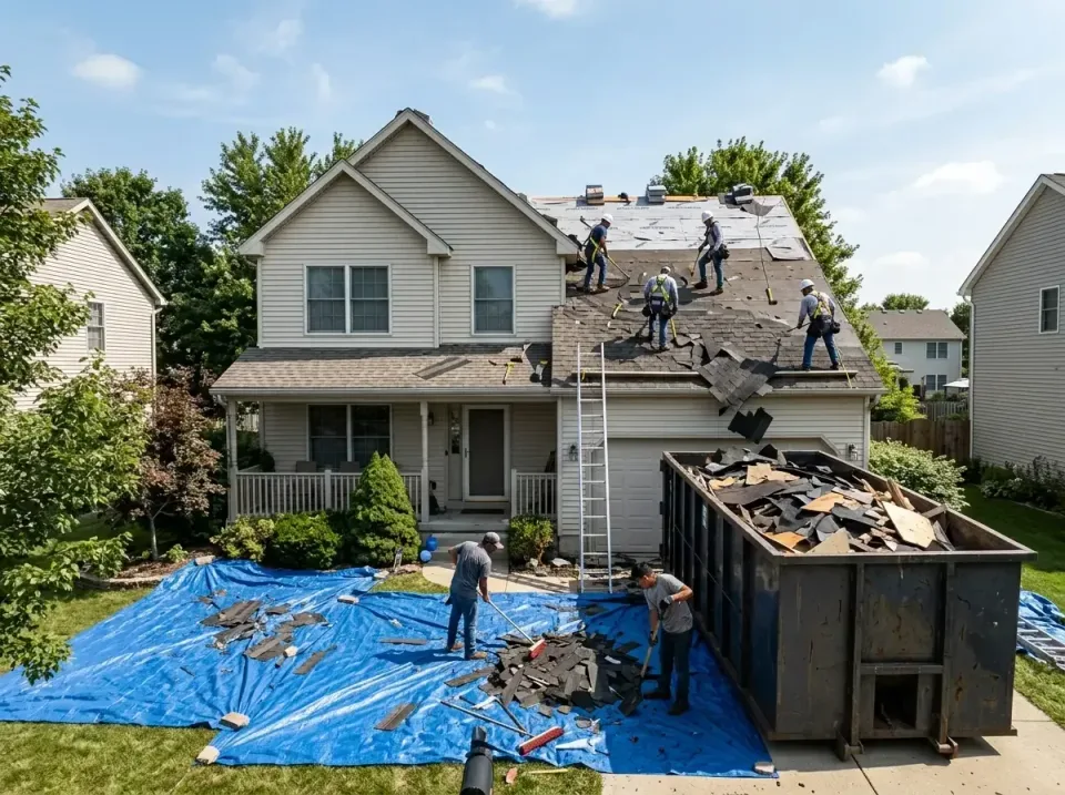 roof-replacement-debris-remova-004 — frequently asked questions, Cheapest Dumpster Rentals in Belleville, IL